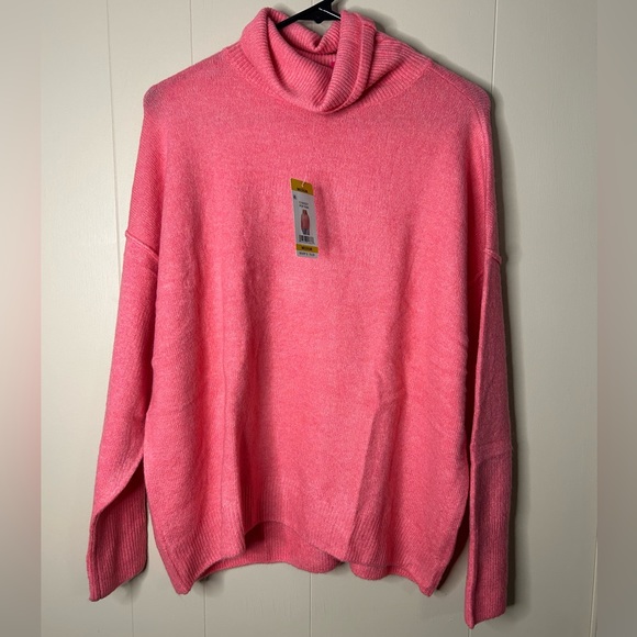 NWT Vince Camuto Pink Turtle Neck Sweater - Picture 1 of 7